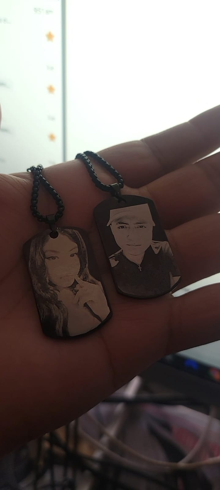 Collar tipo militar personalizable