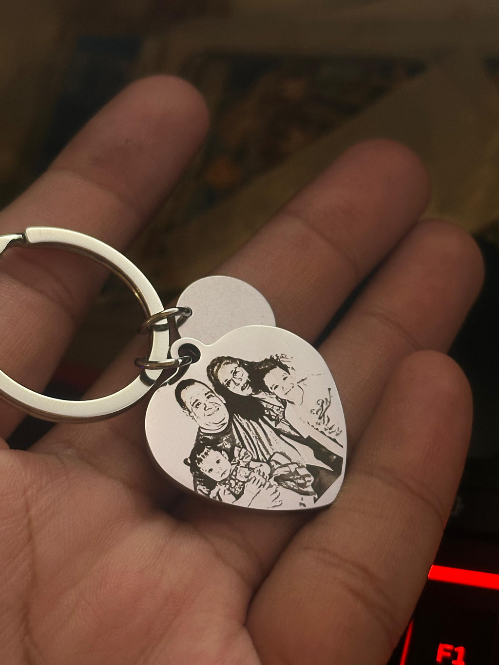 Llavero corazón personalizado